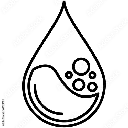 oil icon. fuel droplet symbol. line icon vector stock