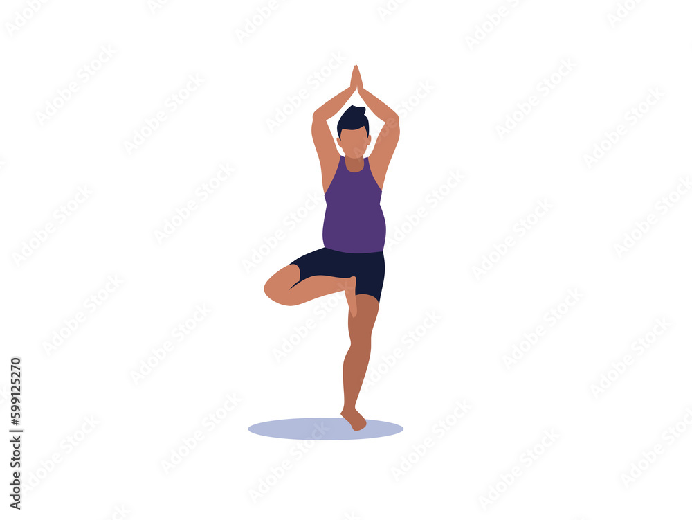 man doing yoga exercise man doing yoga exercise