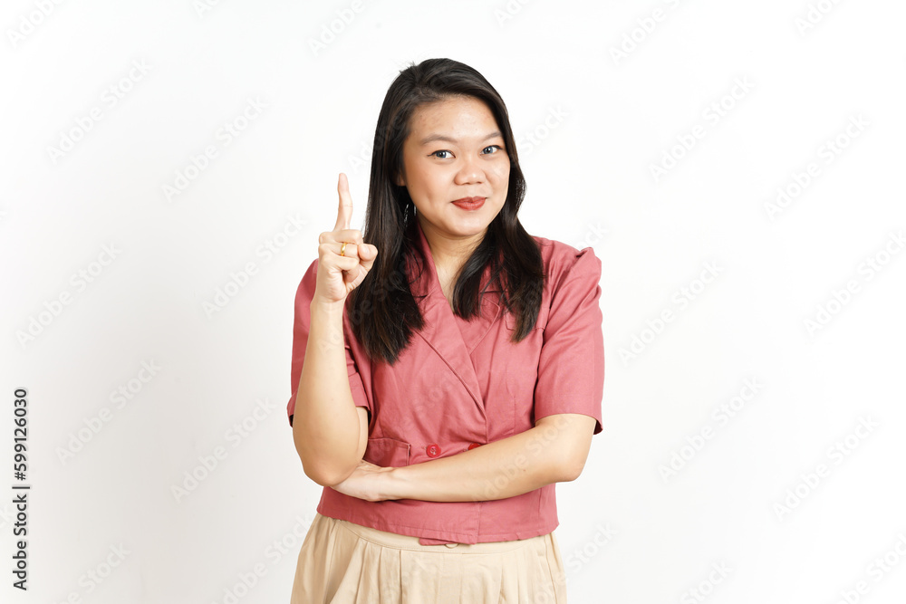 Thinking and Got a Solution Of Beautiful Asian Woman Isolated On White Background Thinking and Got a Solution Of Beautiful Asian Woman Isolated On White Background