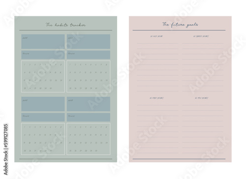 fitness goal planner. (fashion) 