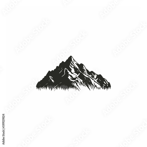 mountain  modern logo design template