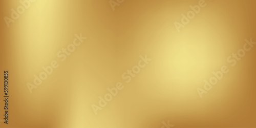 Gold abstract blurred gradient background. Vector illustration.