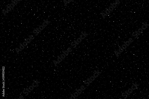 Starry night sky. Stars in space. Galaxy space background. Glowing stars in the night. 