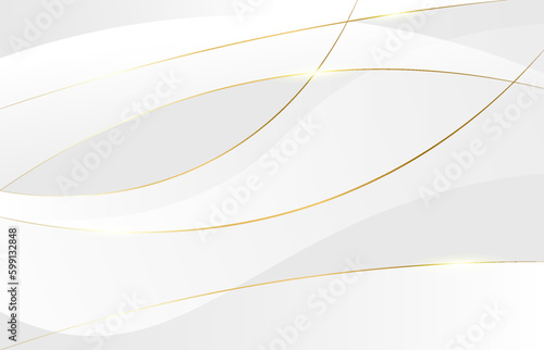 background design with thin gold lines, white and gold combination, perfect for backgrounds, posters, wallpapers and more