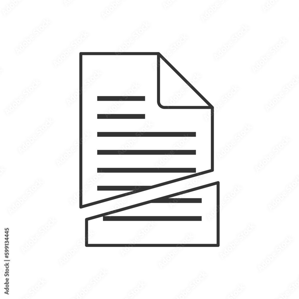 documents icon, paper icon, icon vector illustration editable stroke. documents icon, paper icon, icon vector illustration editable stroke.