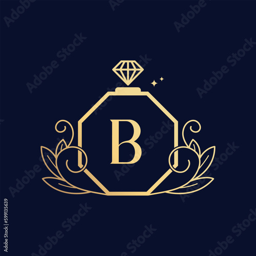 Vector Premium Luxurious Perfume Logo B
