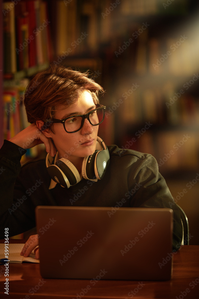 student with laptop student with laptop