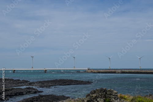 Electric wind turbines in Korea