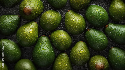 avocado on the table. Generative Ai