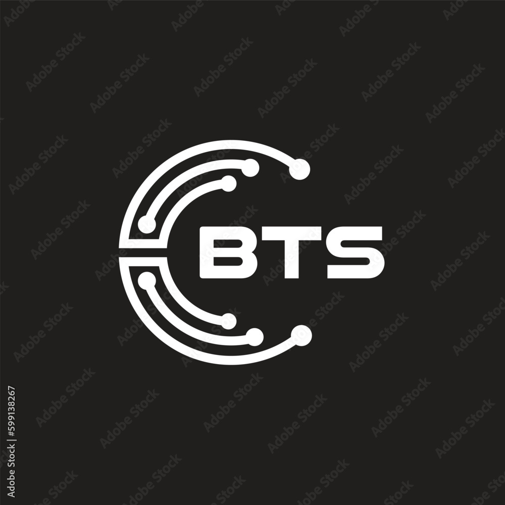 BTS letter technology logo design on black background. BTS creative initials letter IT logo concept. BTS setting shape design.
BTS letter technology logo design on black background. BTS creative initials letter IT logo concept. BTS setting shape design.