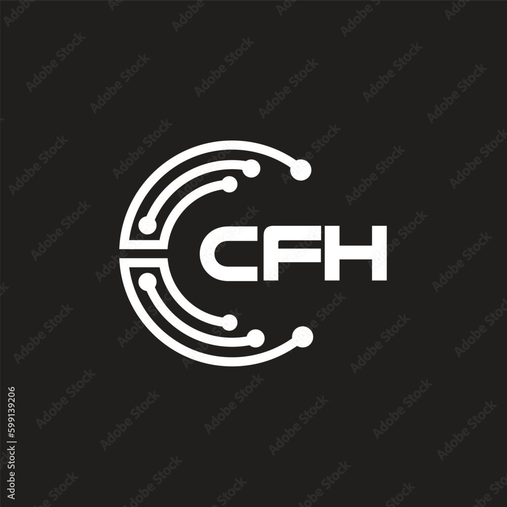 CFH letter technology logo design on black background. CFH creative initials letter IT logo concept. CFH letter design.
CFH letter technology logo design on black background. CFH creative initials letter IT logo concept. CFH letter design.