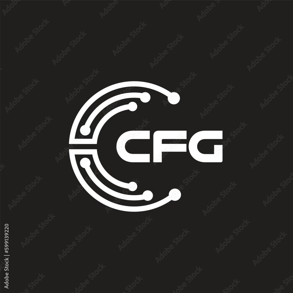 CFG letter technology logo design on black background. CFG creative initials letter IT logo concept. CFG letter design.
CFG letter technology logo design on black background. CFG creative initials letter IT logo concept. CFG letter design.