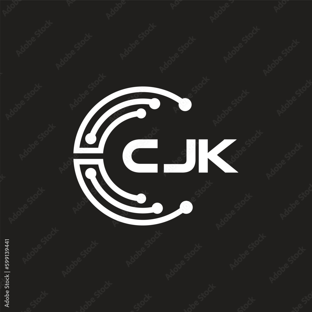 CJK letter technology logo design on black background. CJK creative initials letter IT logo concept. CJK letter design.
CJK letter technology logo design on black background. CJK creative initials letter IT logo concept. CJK letter design.