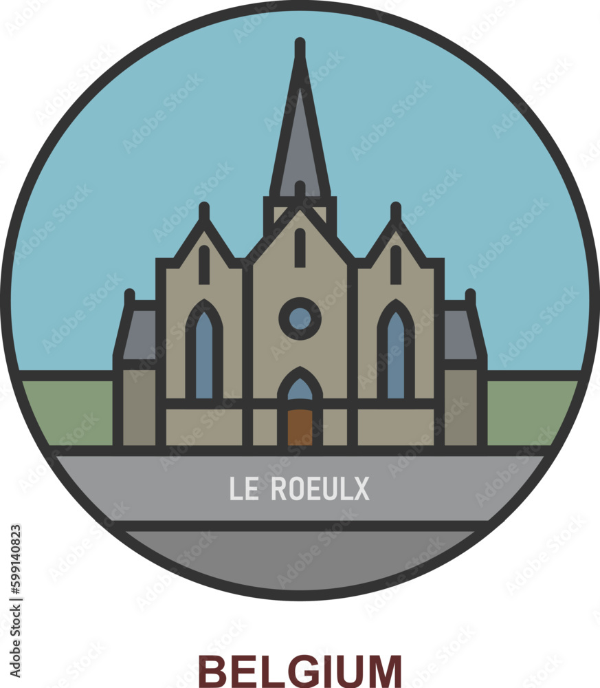 Le Roeulx. Cities and towns in Belgium