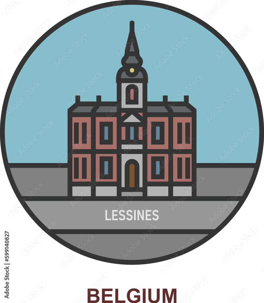 Lessines. Cities and towns in Belgium