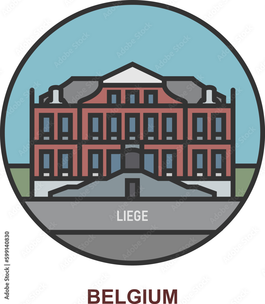 Liege. Cities and towns in Belgium
