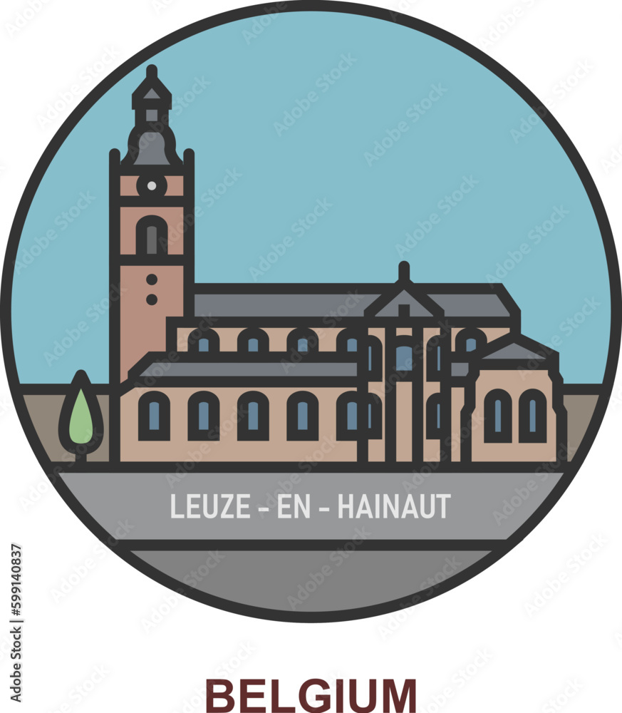 Leuze-En-Hainaut. Cities and towns in Belgium