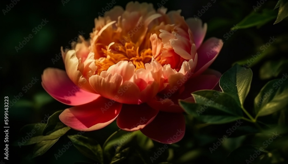 Vibrant flowers bloom in nature formal garden generated by AI Vibrant flowers bloom in nature formal garden generated by AI