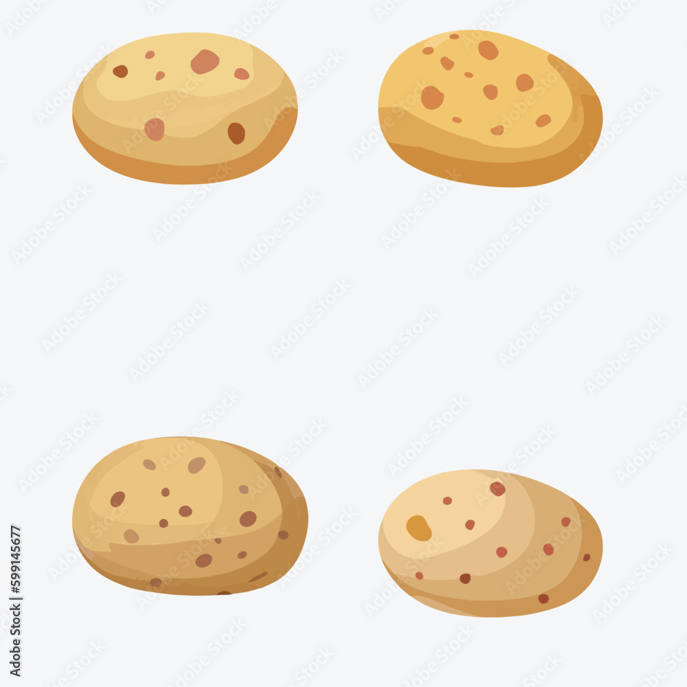 set of potatoes vector set of potatoes vector