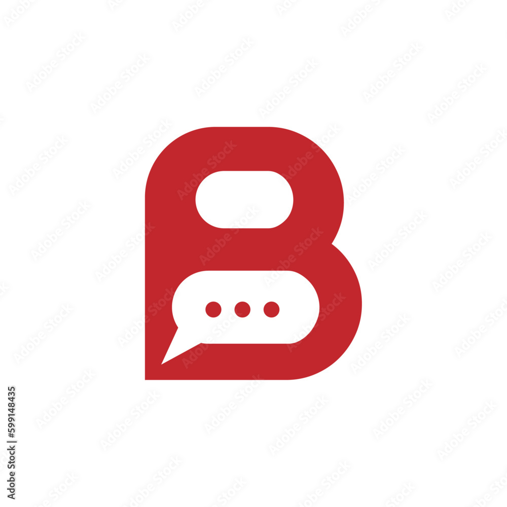 creative modern Letter B Chat Talk Logo Design Vector template creative modern Letter B Chat Talk Logo Design Vector template