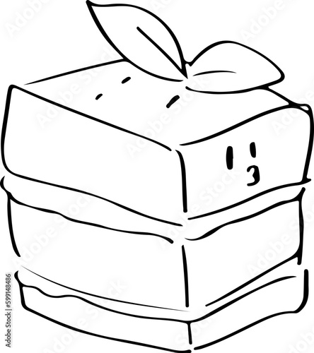 Tiramisu Green tea sketch