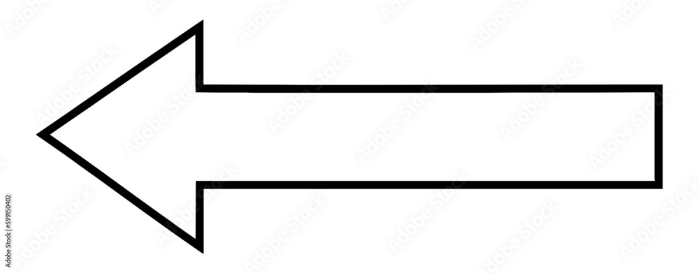 Arrows isolated on transparent background. Black Arrow icon png Arrows isolated on transparent background. Black Arrow icon png