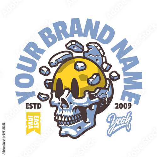smiley skull
