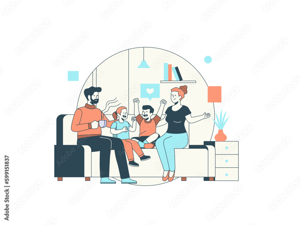 Fototapeta premium Real Estate Illustration Set 