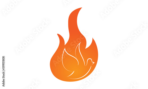 Pentecost poster design for print or use as card, flyer or T shirt