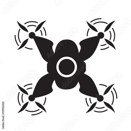 drone sign symbol white background