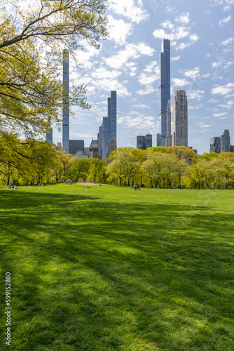 Manhattan skyscrapers and Central Park