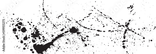 波　波しぶき　手書きの毛筆イラスト