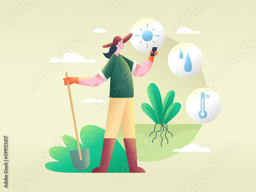 Ecology Environment Nature Green Earth Illustration Set Plants Ecofriendly No Pollution Clean Clear carbon footprint reduce reuse recycle save water cycling eco global warming