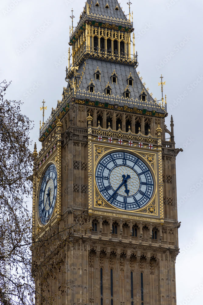 Beautiful view to old historic clock tower in the Big Ben parliament Beautiful view to old historic clock tower in the Big Ben parliament
