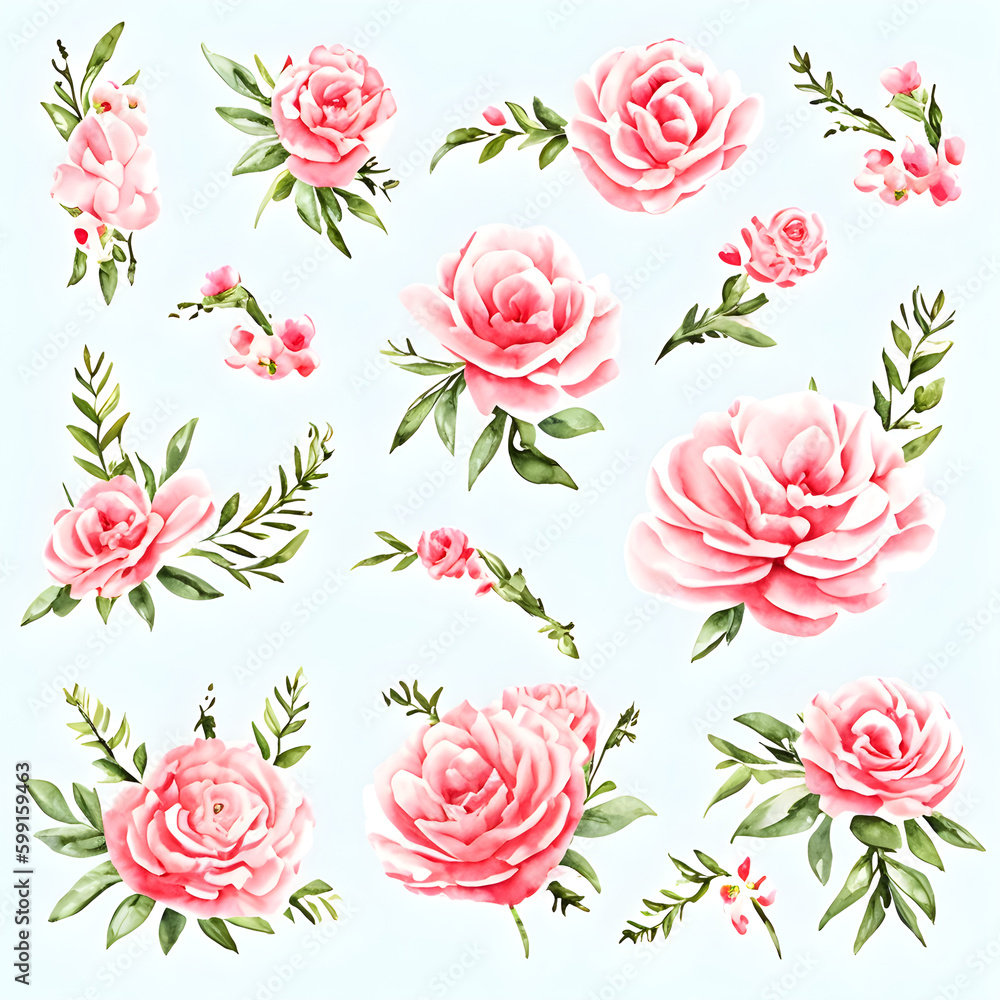 Cute Roses Background A.I Cute Roses Background A.I
