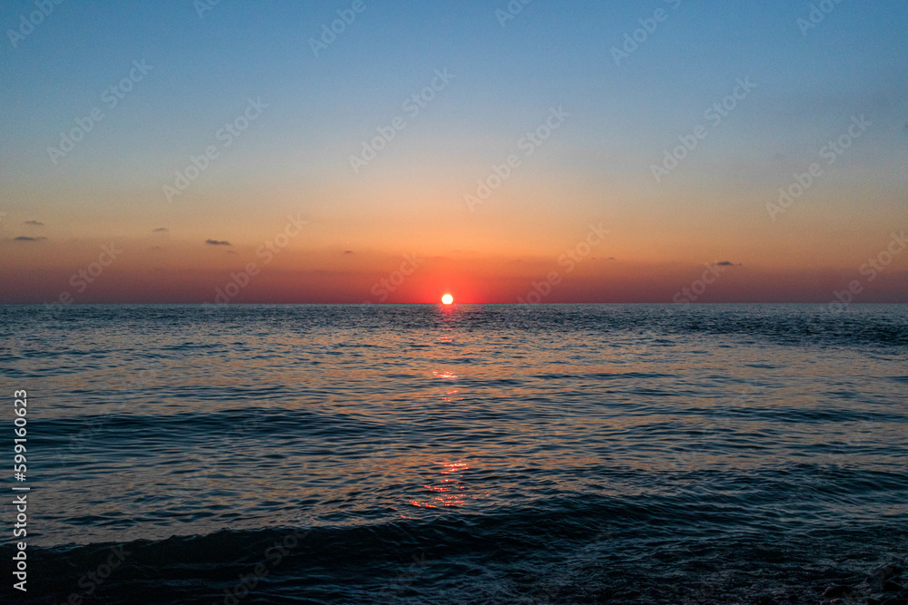 Fototapeta premium sunset in the sea