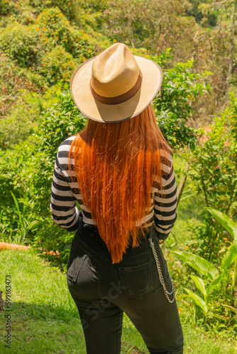 Foto typical traditional hat of the region of antioquia in colombia