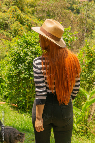 Foto typical traditional hat of the region of antioquia in colombia