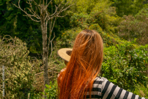 Foto typical traditional hat of the region of antioquia in colombia
