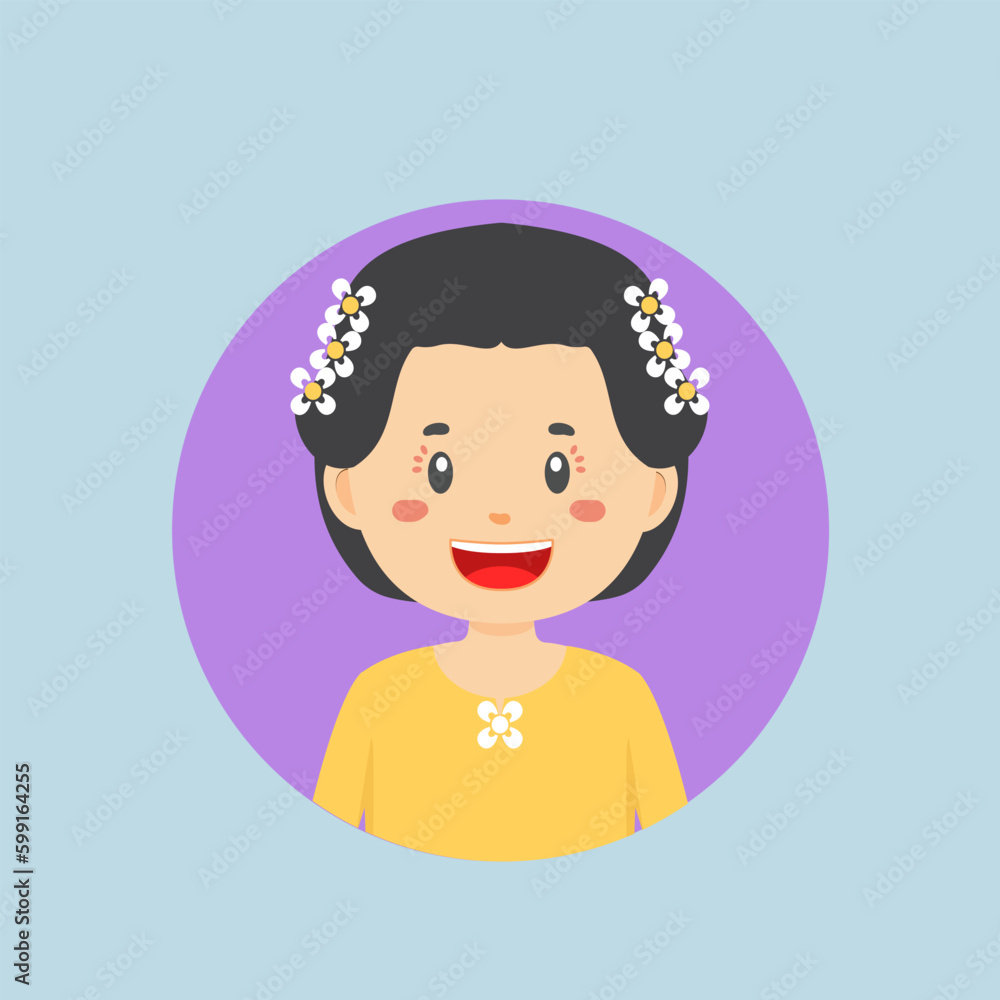 Avatar of a South Sulawesi Indonesian Character Avatar of a South Sulawesi Indonesian Character
