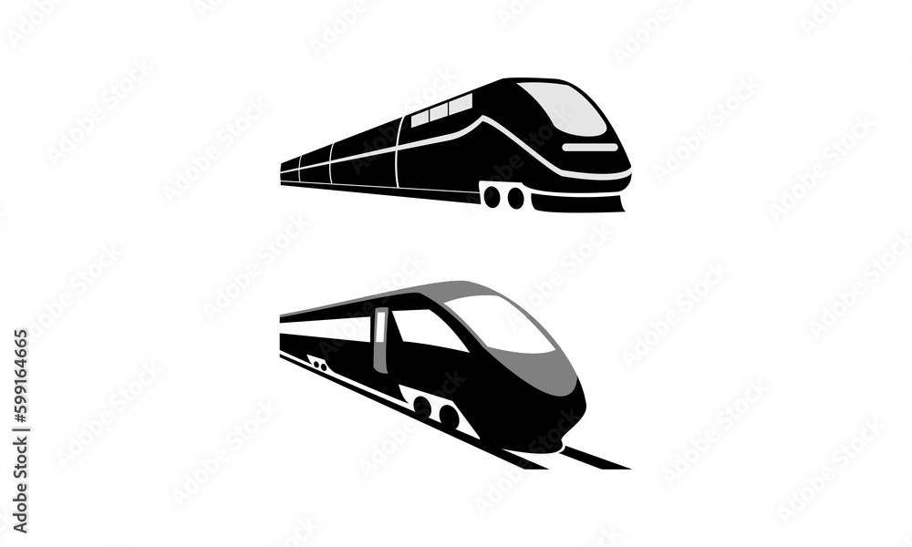 Train set illustration vector design