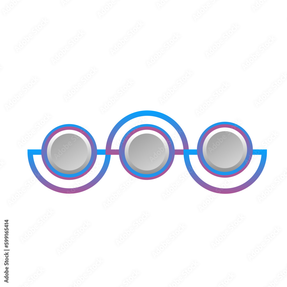 Fototapeta premium 3D Circle Infographic