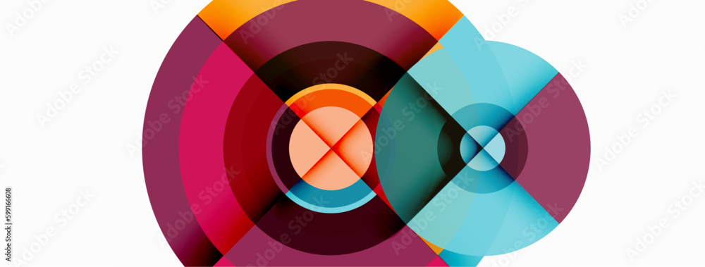 Circles with shadows trendy minimal geometric composition abstract background Circles with shadows trendy minimal geometric composition abstract background