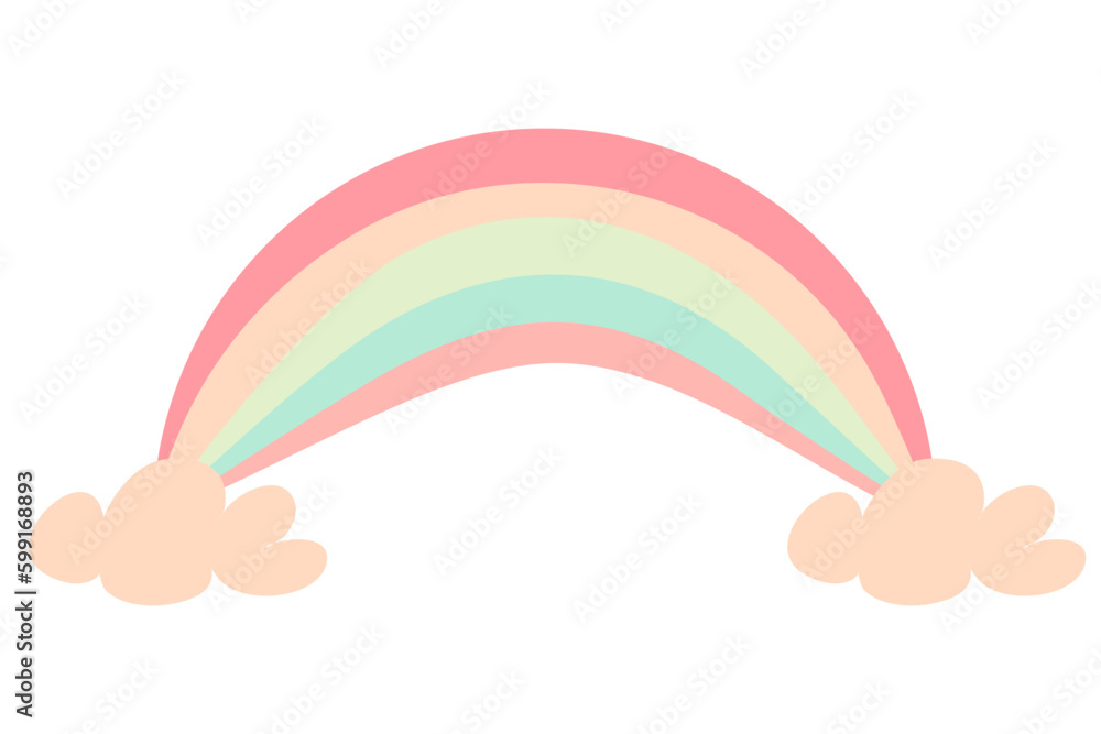 rainbow cloud pastel background backdrop wall art illustration rainbow cloud pastel background backdrop wall art illustration