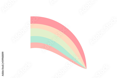 half arch pastel rainbow wall art baby illustration 