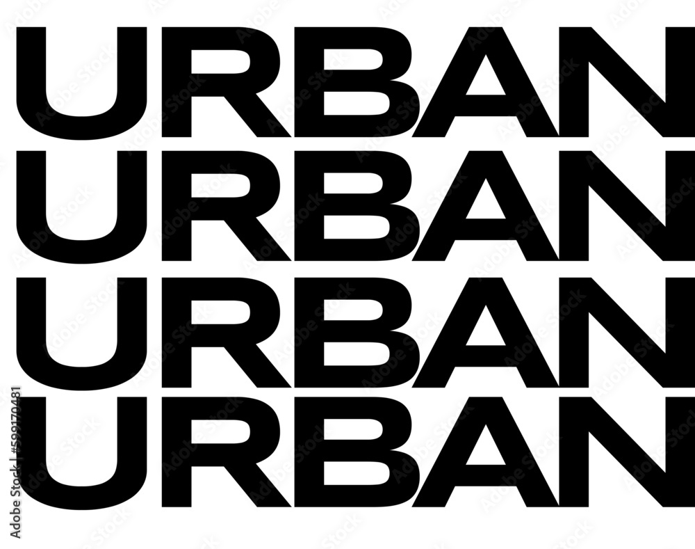Typograpy Urban Fashion