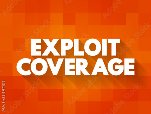 Exploit Coverage is coverage, found in some cyberpolicies, that generally covers the insured for claims related to unauthorized access, text concept background