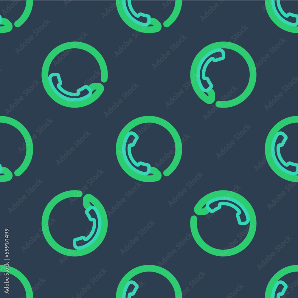 Line Telephone 24 hours support icon isolated seamless pattern on blue background. All-day customer support call-center. Full time call services. Vector Line Telephone 24 hours support icon isolated seamless pattern on blue background. All-day customer support call-center. Full time call services. Vector
