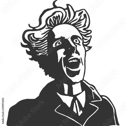 Odd Inventors Vintage Illustration Vector