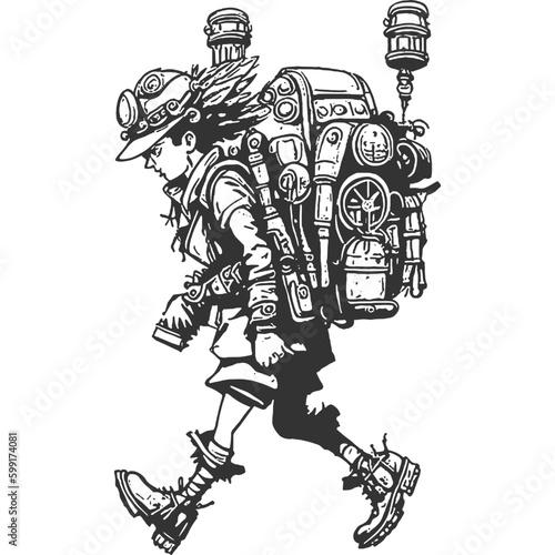 Unknown Odyssey Vintage Illustration Vector